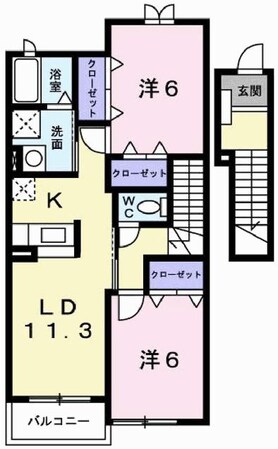 シンヴィオシスＤの物件間取画像